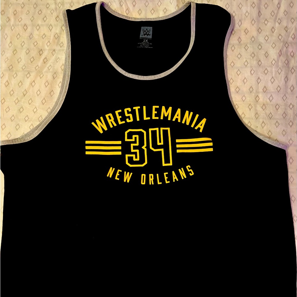 Wrestlemania 34 Tank Top Men’s WWE New Orleans XXL